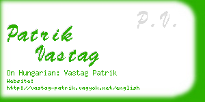 patrik vastag business card